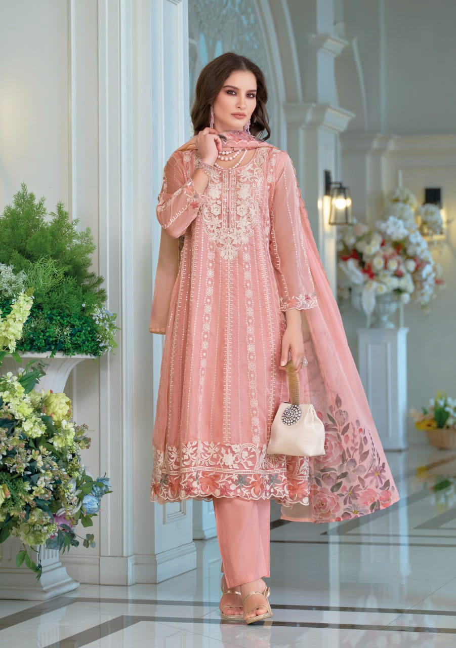 Matrut | Suhana Pink A-line Suit