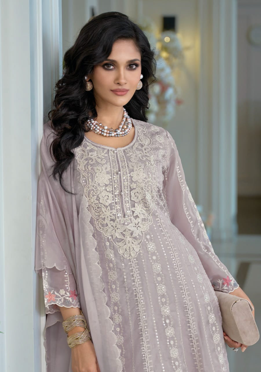 Matrut | Suhana Lavender A-line Suit