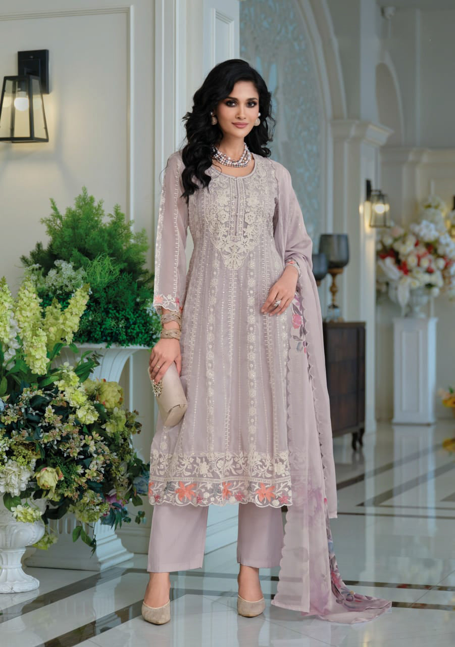 Matrut | Suhana Lavender A-line Suit