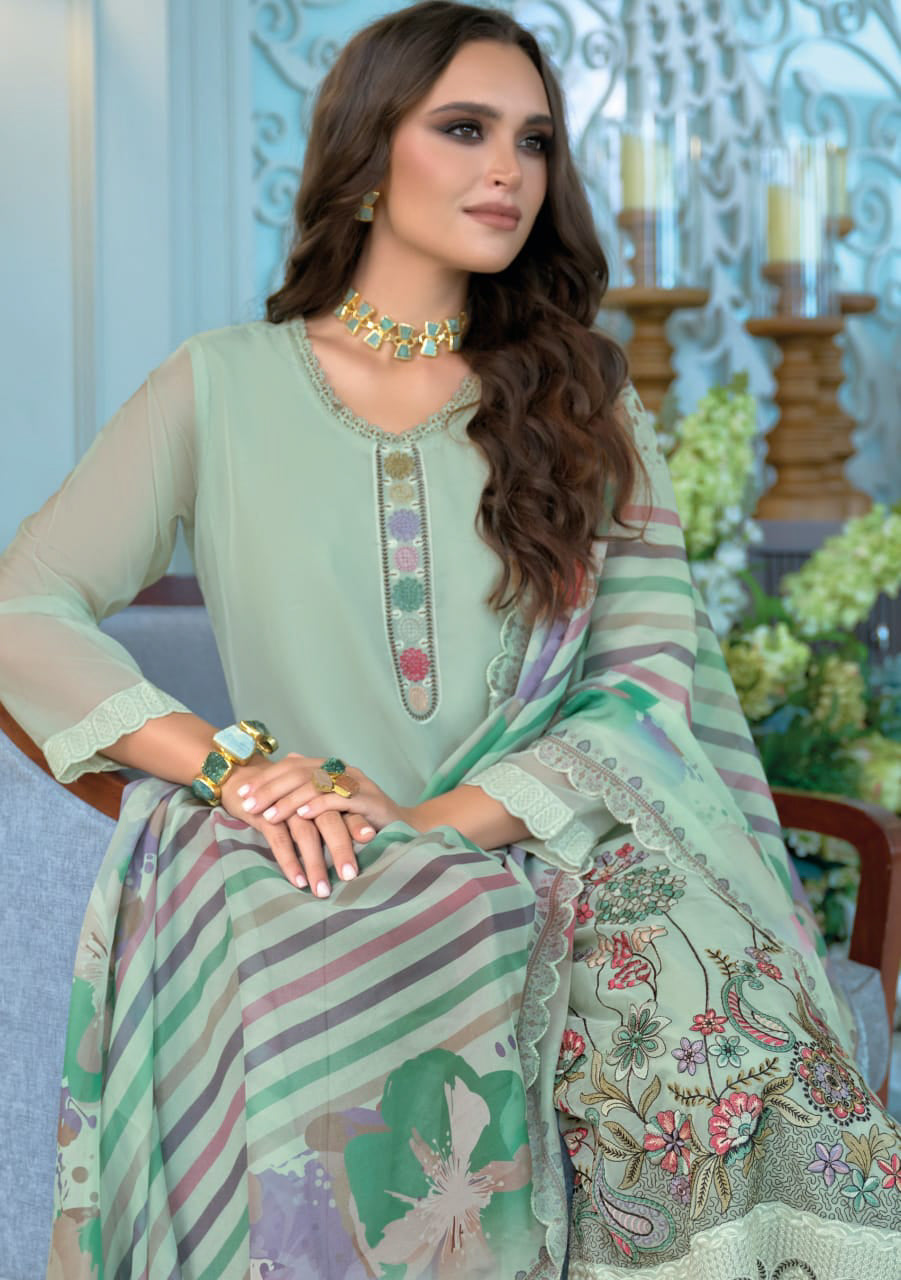 Matrut | Larisa Sky Green Straight Suit