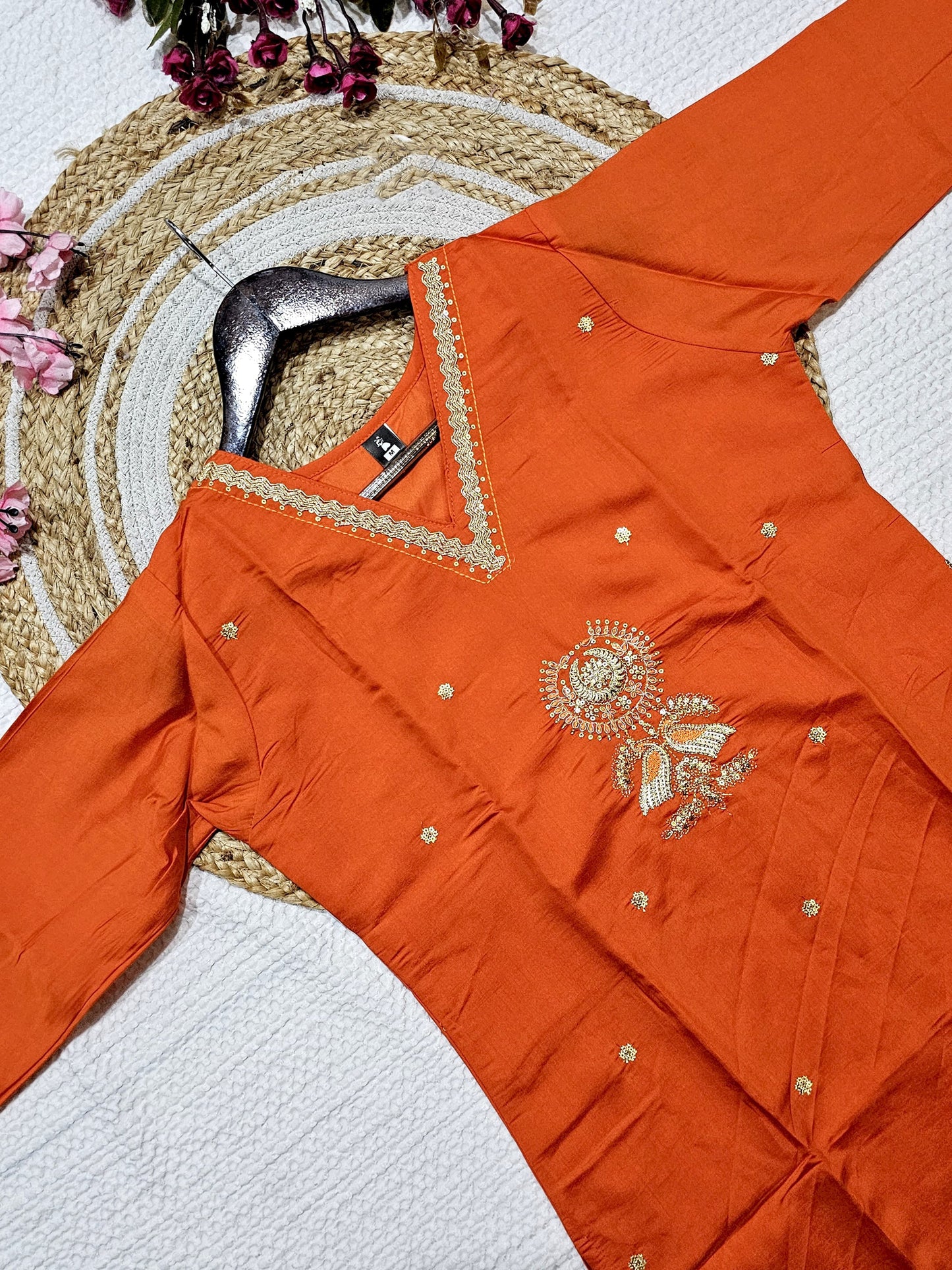 Matrut | Lotari Orange Straight Suit