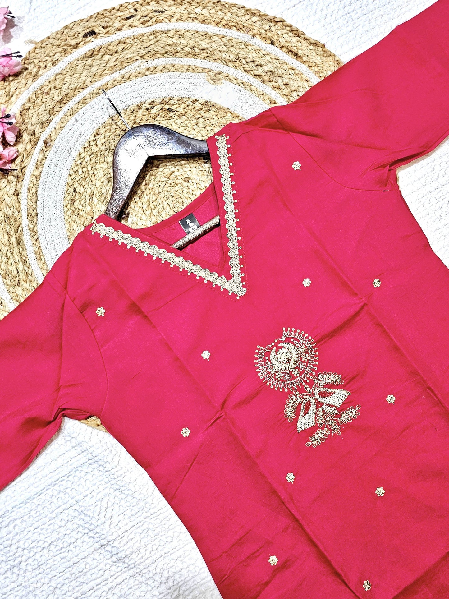 Matrut | Lotari Rani Pink Straight Suit