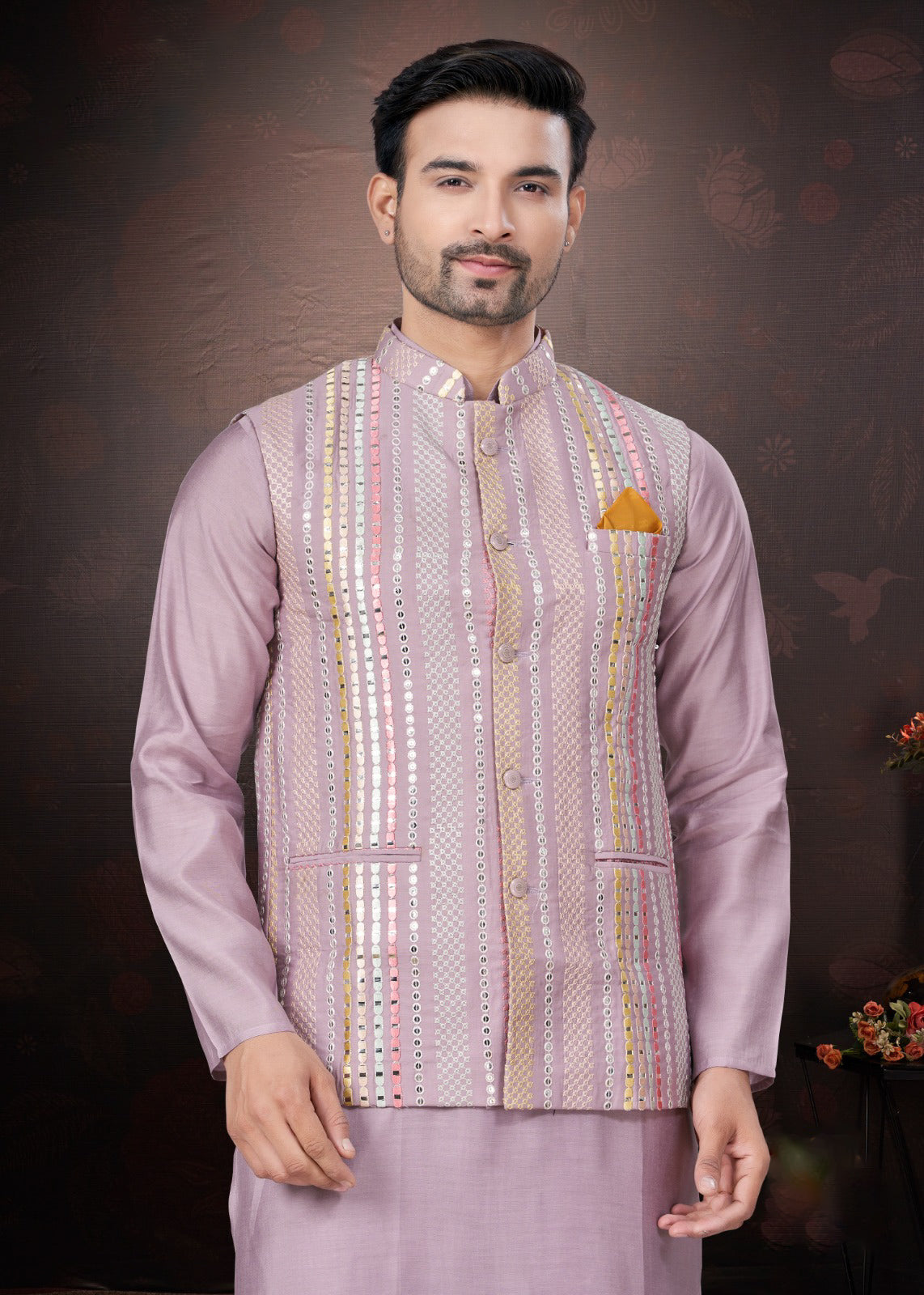 Matrut | Rangroot Mauve Kurta Set