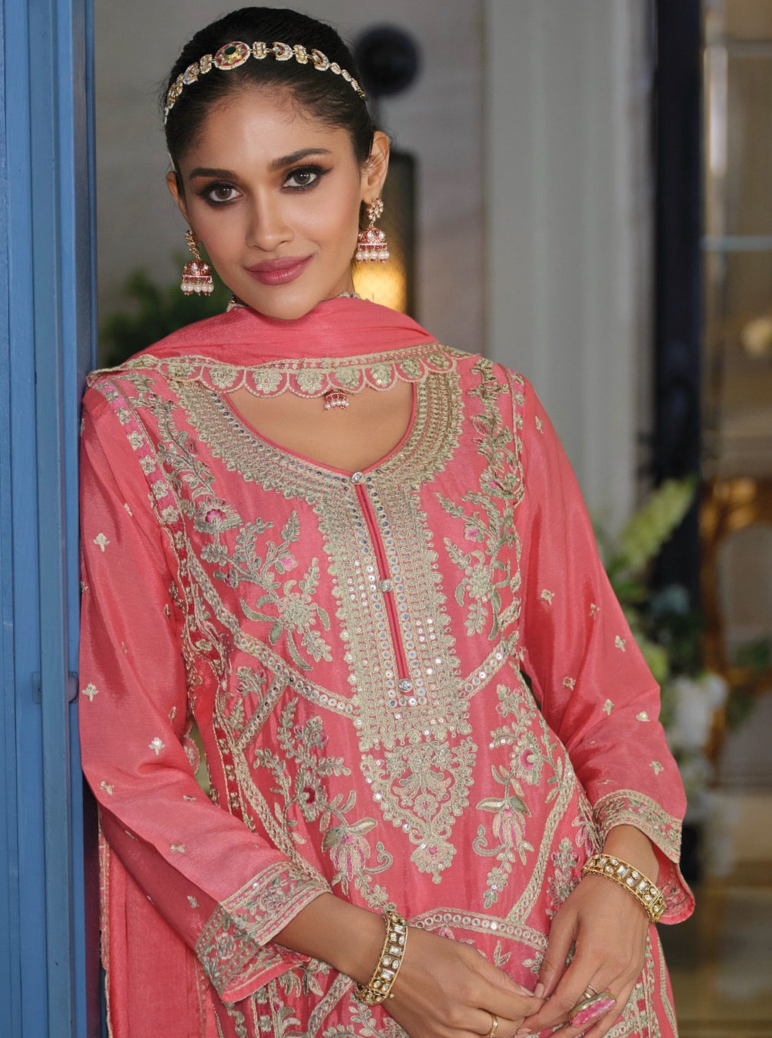 Matrut | Sitaaray Pink Palazzo Suit