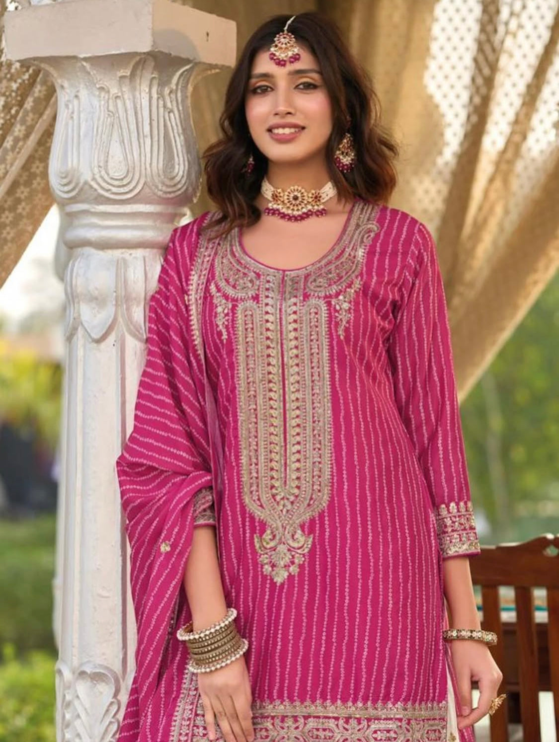 Matrut | Seerat Rani Pink Sharara Suit