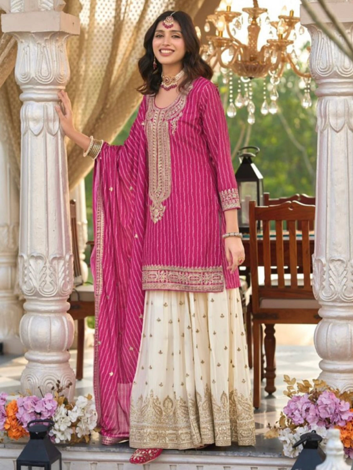 Matrut | Seerat Rani Pink Sharara Suit