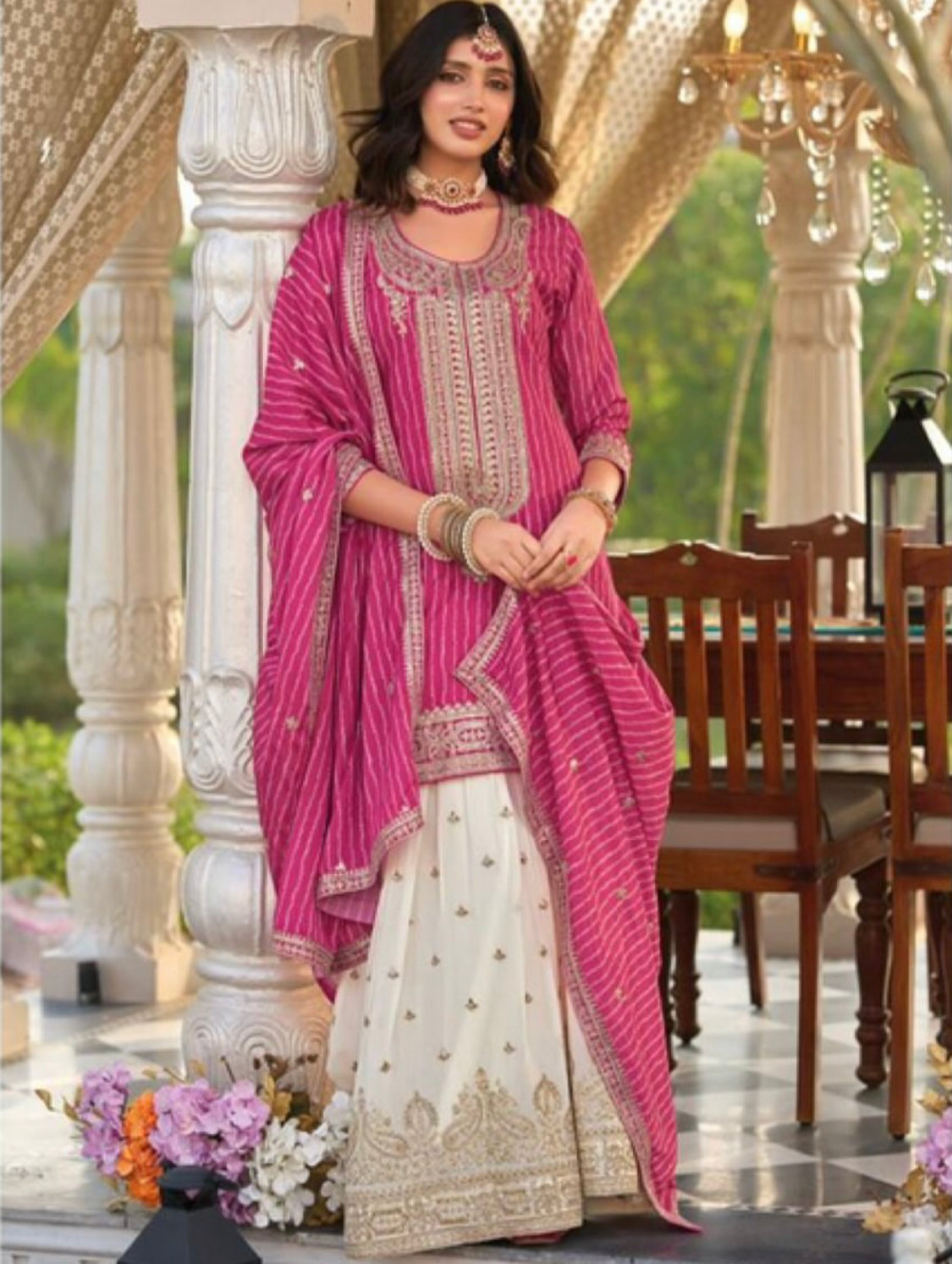 Matrut | Seerat Rani Pink Sharara Suit