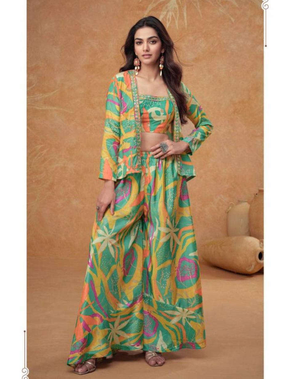 Matrut | Kiera Mint Green Graffiti Trio Set