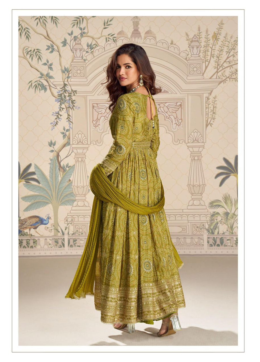Vaani Green Gown