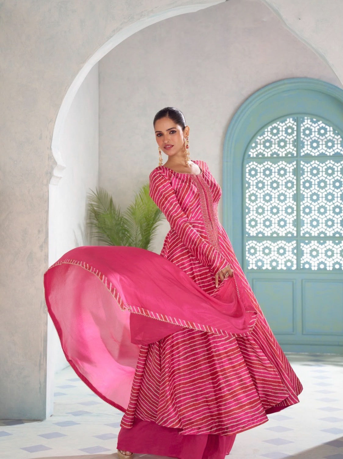 Lotus Pink Anarkali Suit