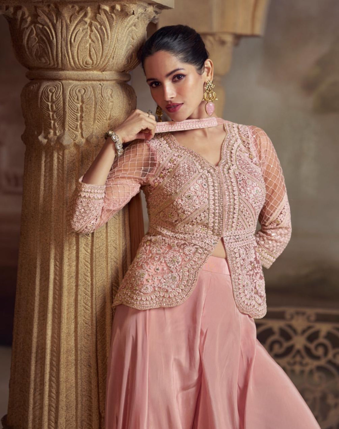 Matrut | Zeenat Baby Pink Trio Set