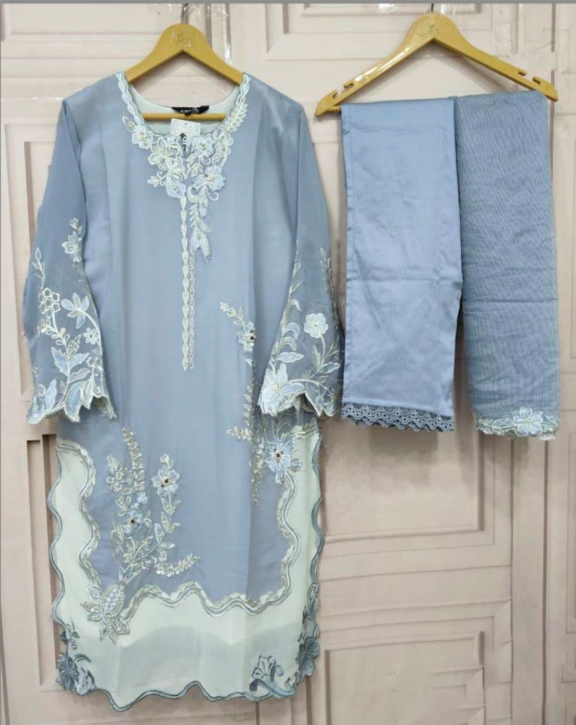 Matrut | Wave Sky Blue Straight Suit
