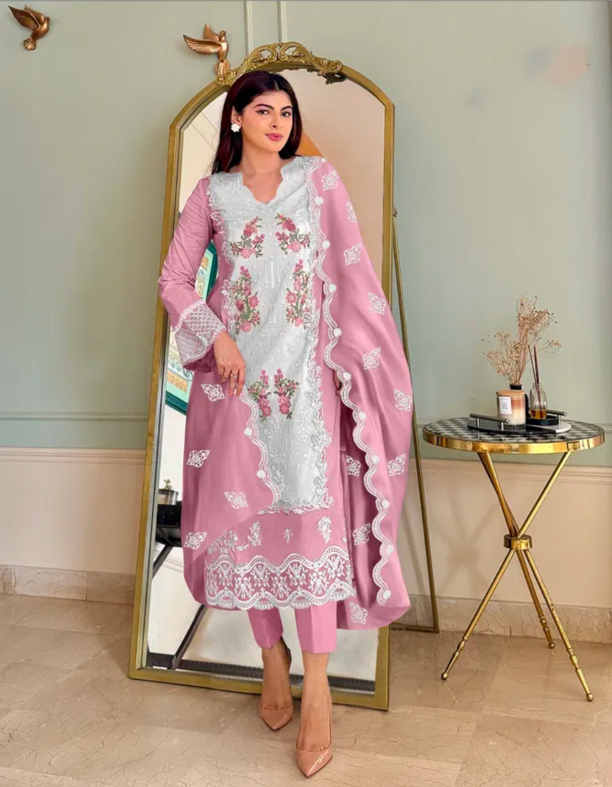 Matrut | Ripples Mauve Straight Suit
