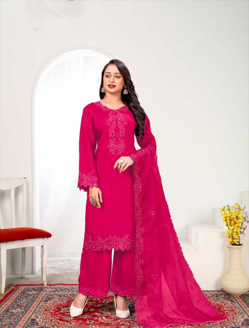 Matrut | Billows Cherry Red Straight Suit