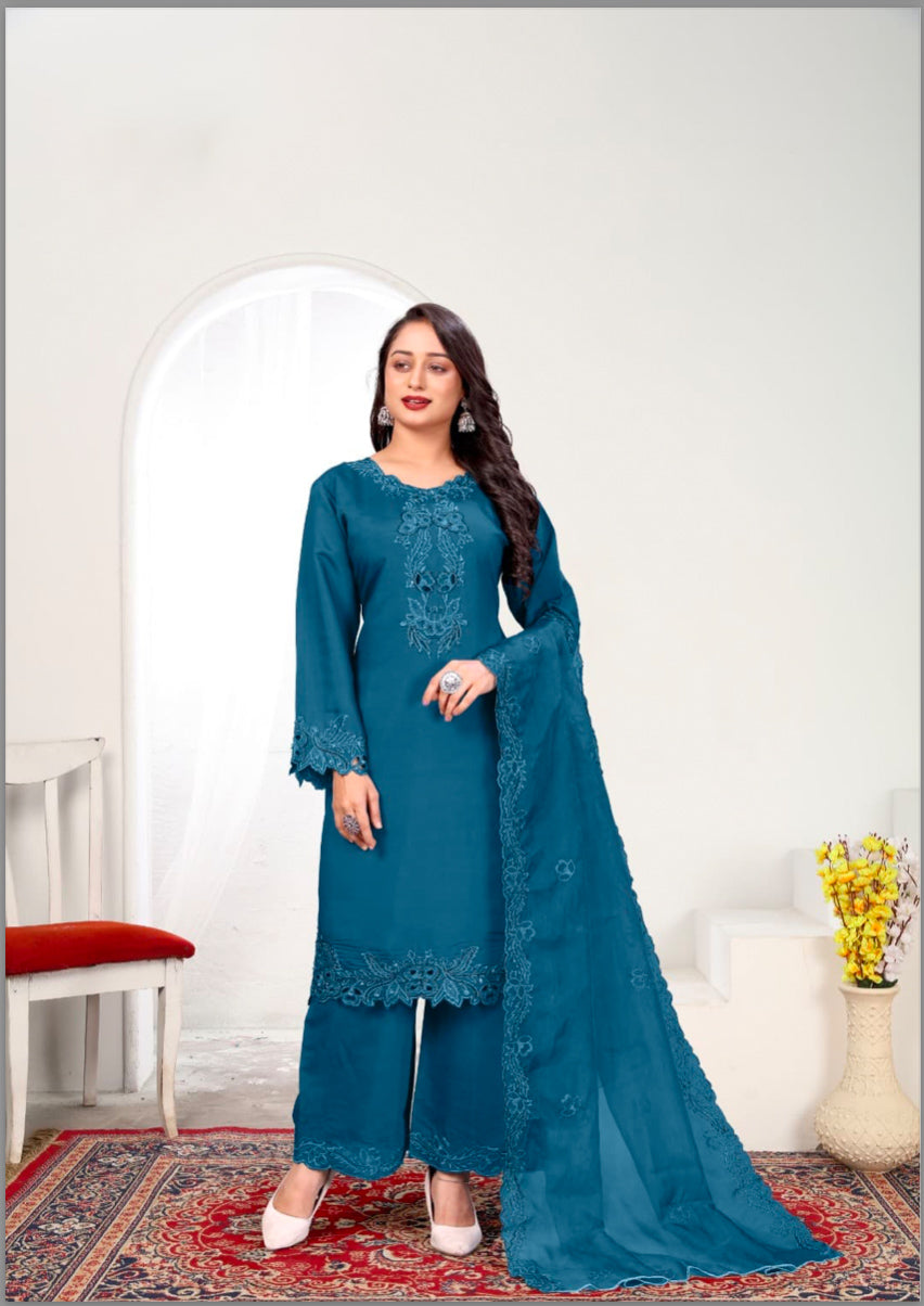 Matrut | Billows Royal Blue Straight Suit