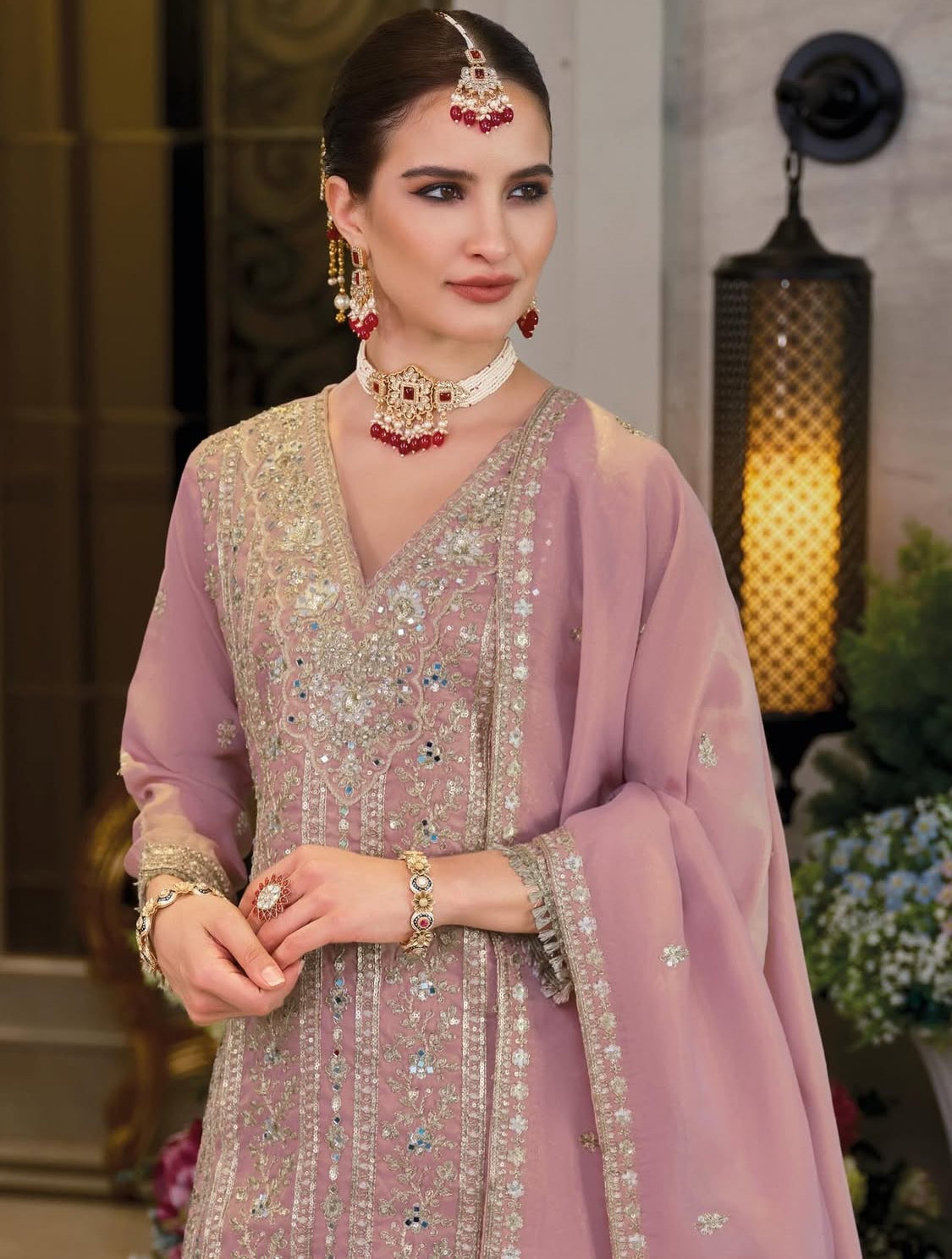 Matrut | Nayaab Pink Sharara Suit