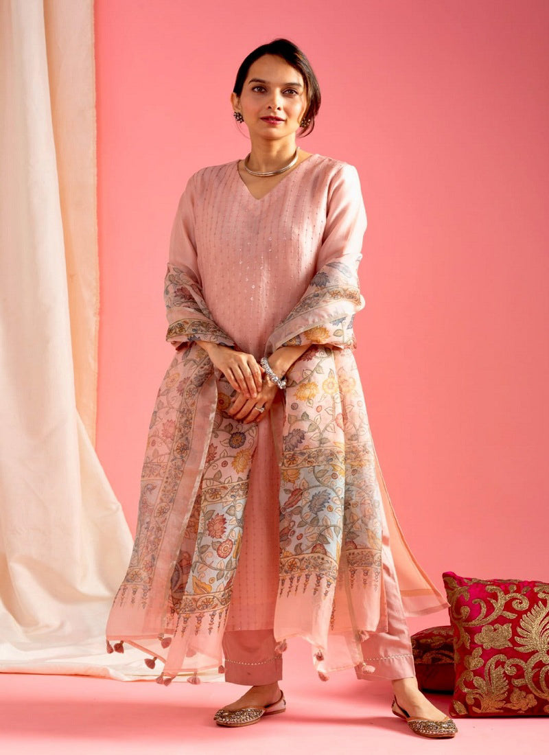 Matrut | Sumukhi Dusty Pink Straight Suit