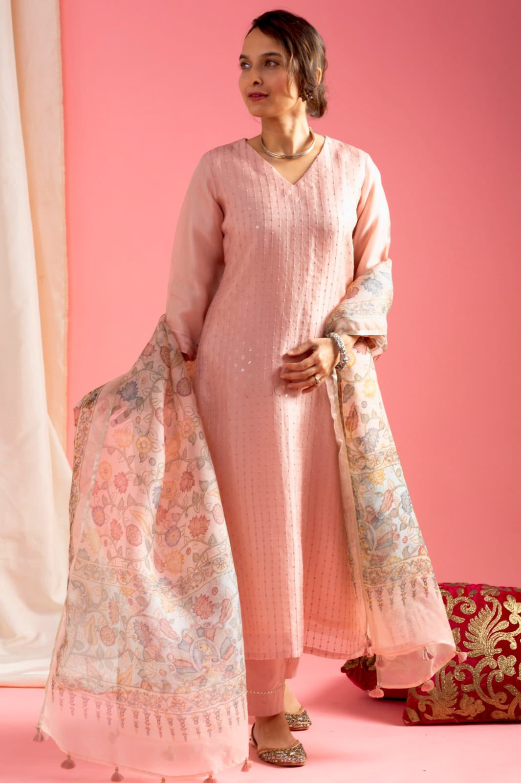Matrut | Sumukhi Dusty Pink Straight Suit