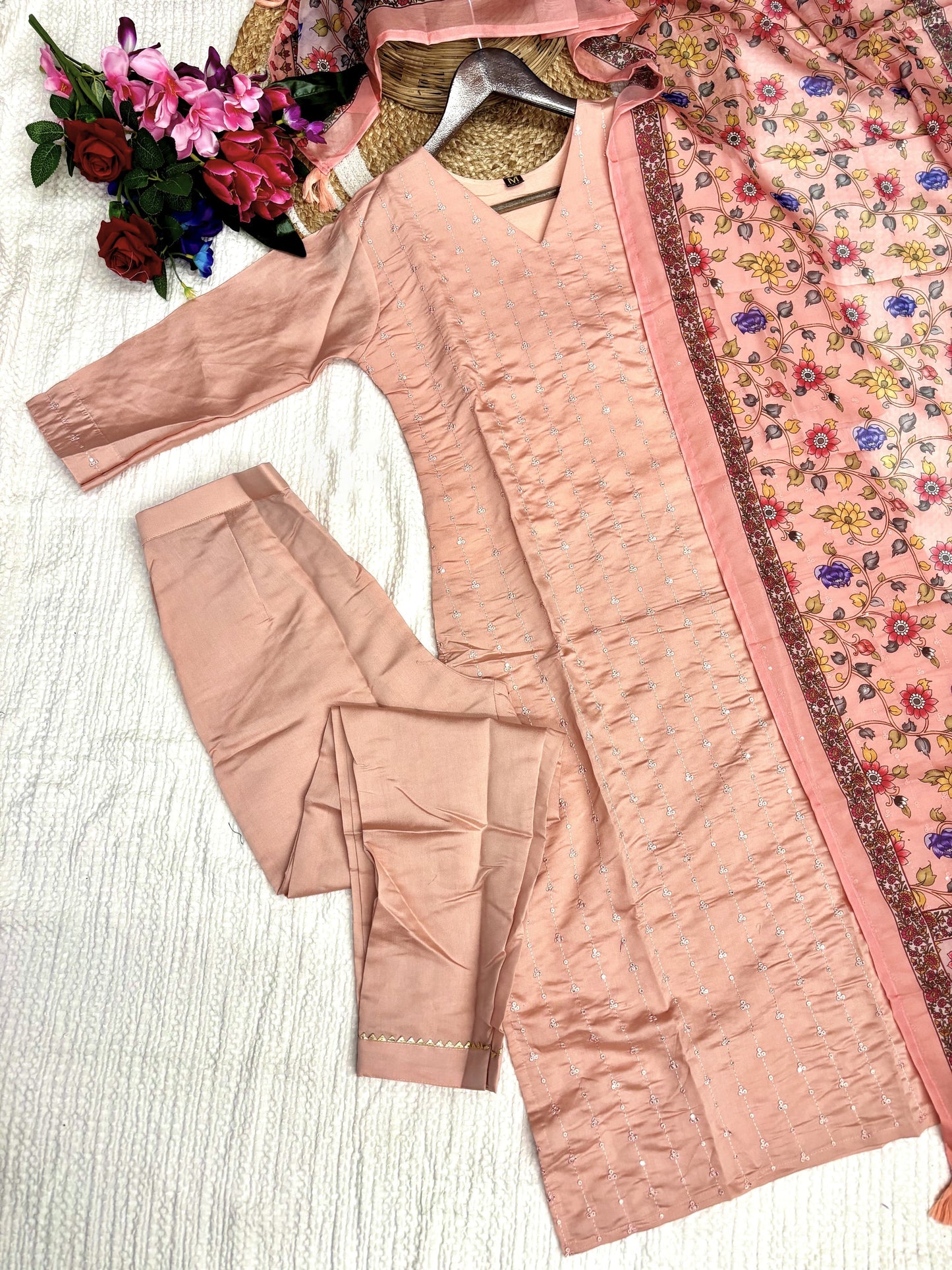 Matrut | Sumukhi Dusty Pink Straight Suit