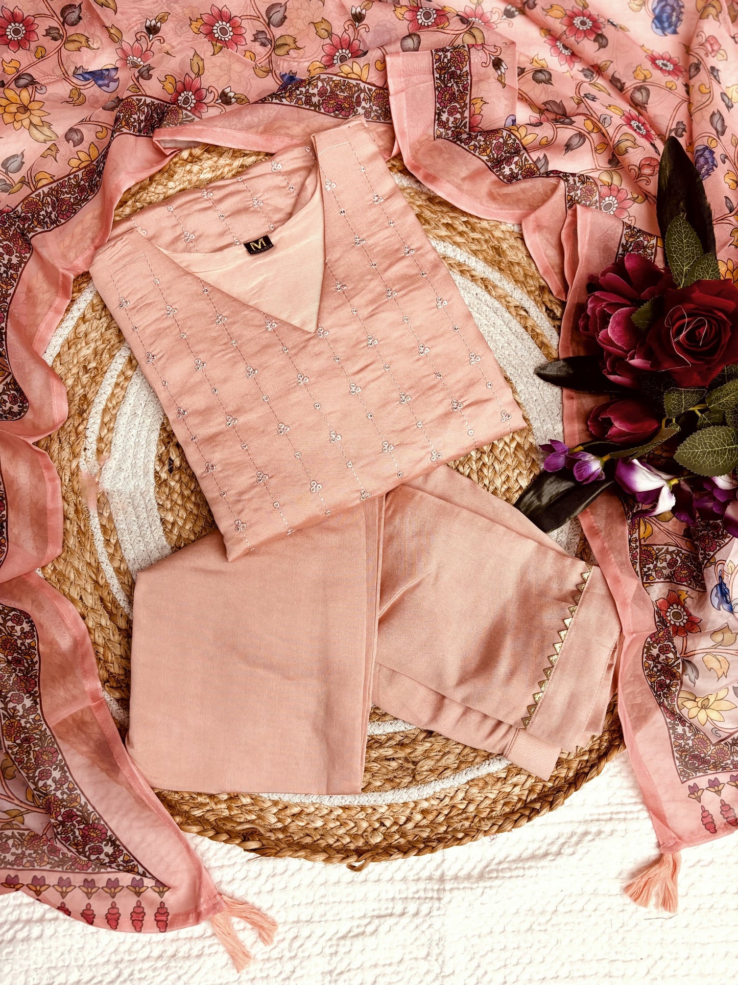 Matrut | Sumukhi Dusty Pink Straight Suit