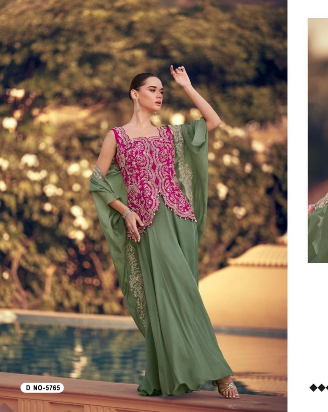 Matrut | Panihari Sea Green-Pink Trio Set