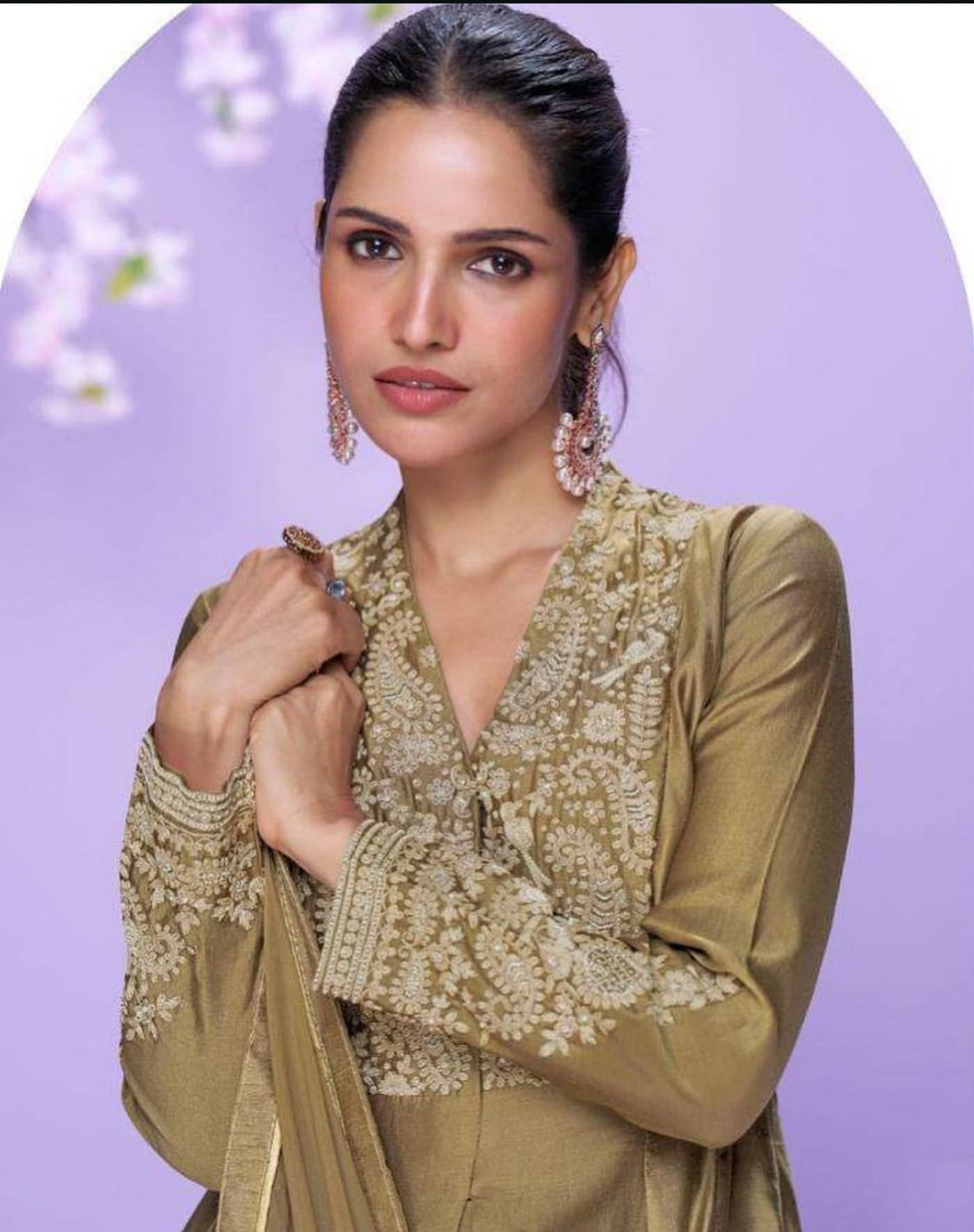 Matrut | Mausam Golden A-line Suit