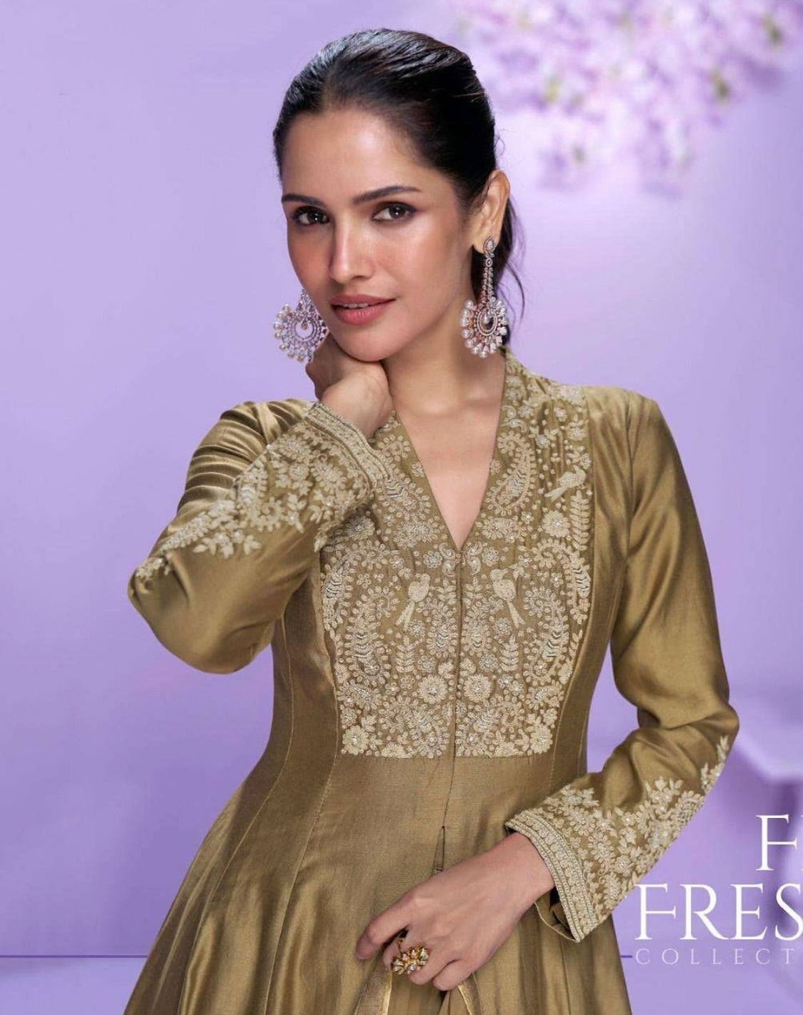 Matrut | Mausam Golden A-line Suit