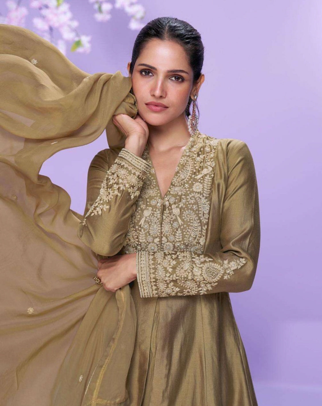 Matrut | Mausam Golden A-line Suit