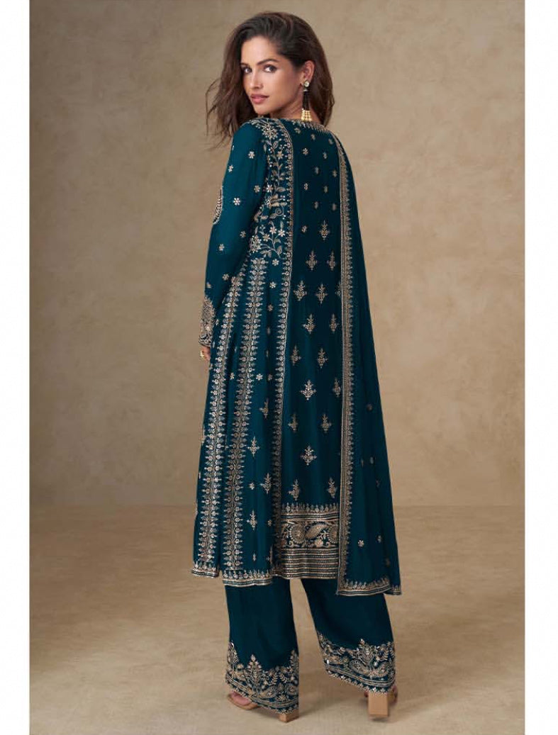 Matrut | Muskan Blue A-line Suit
