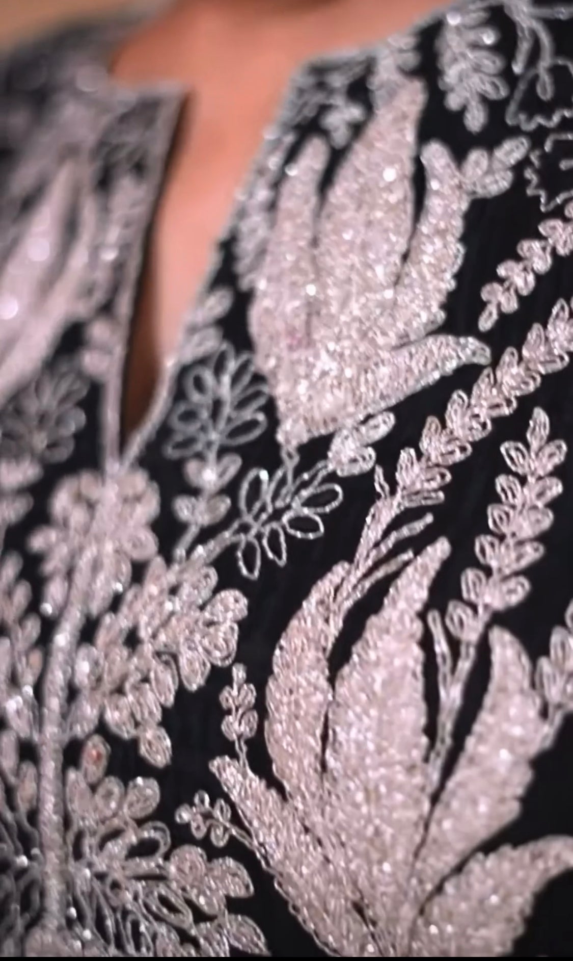 Matrut | Geet Black Short Sharara Suit