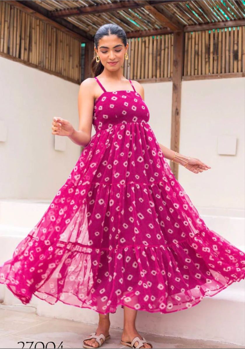 Hava-Khori Vol 1 Magenta Maxi Dress 02