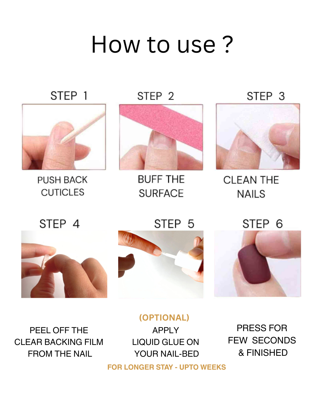 Matrut | Ready-to-wear Nails - Soulmate (Golden)
