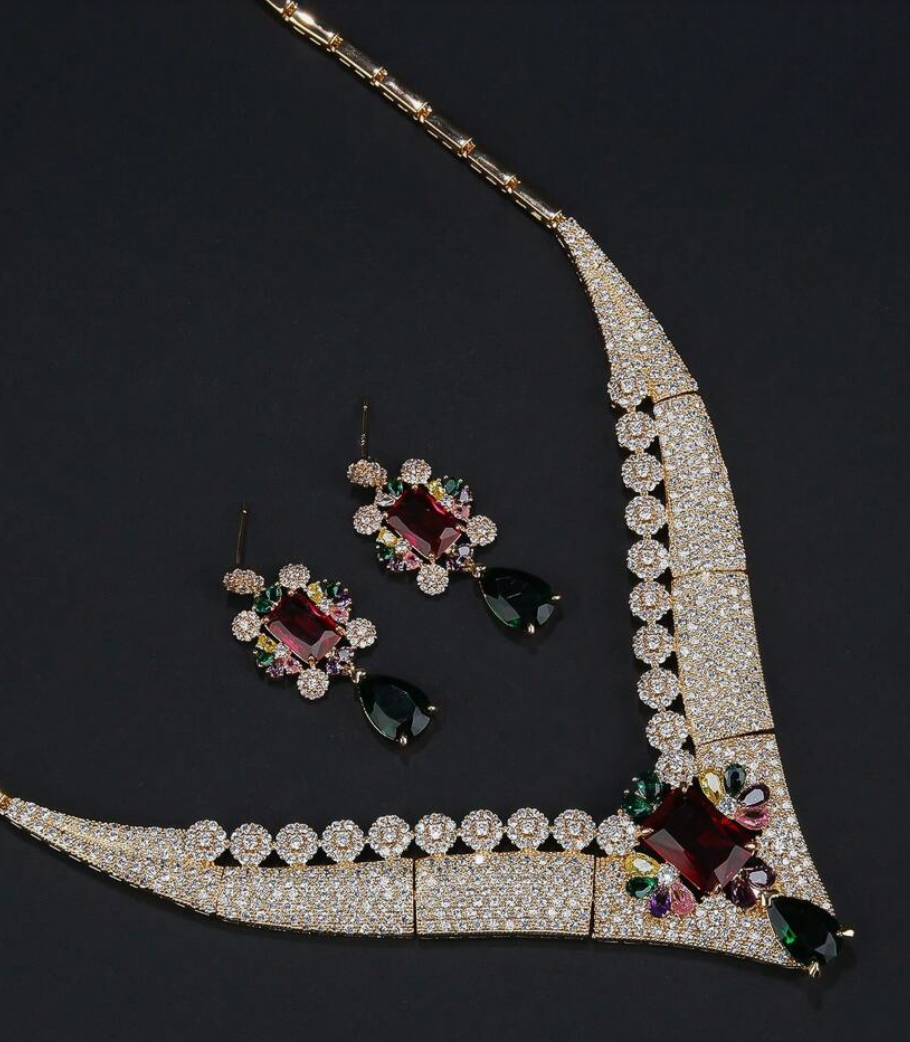 Matrut | Indo-western Necklace Set - IN311