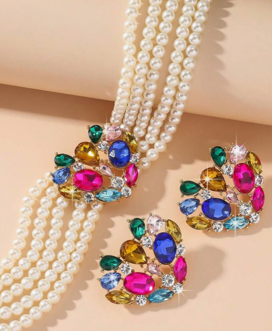 Matrut | Indo-western Necklace Set - IN354