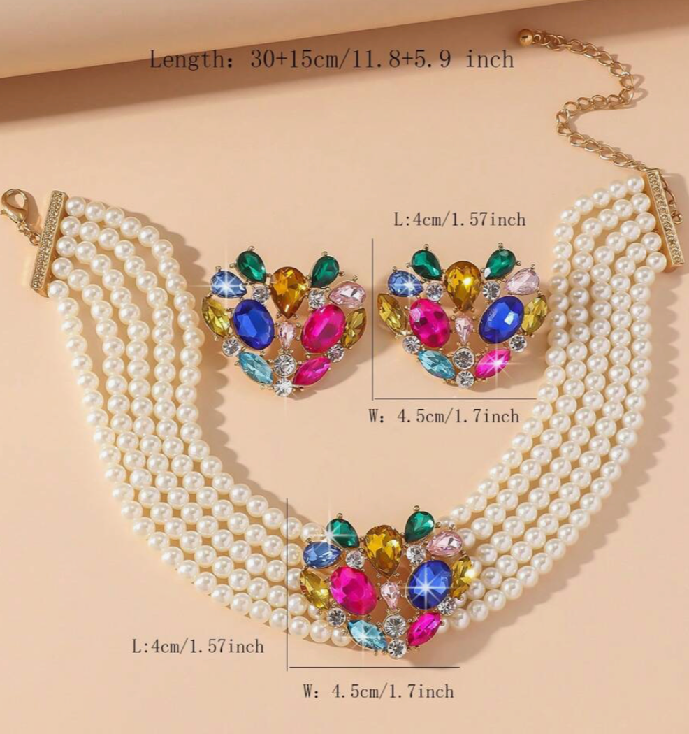 Matrut | Indo-western Necklace Set - IN354