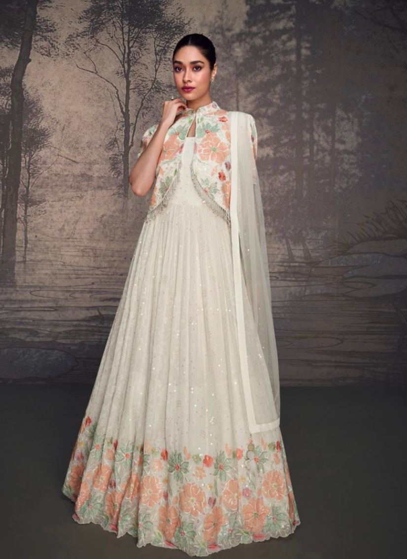 Matrut | Pure Essence Floral White Gown