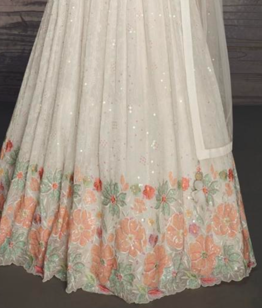 Matrut | Pure Essence Floral White Gown