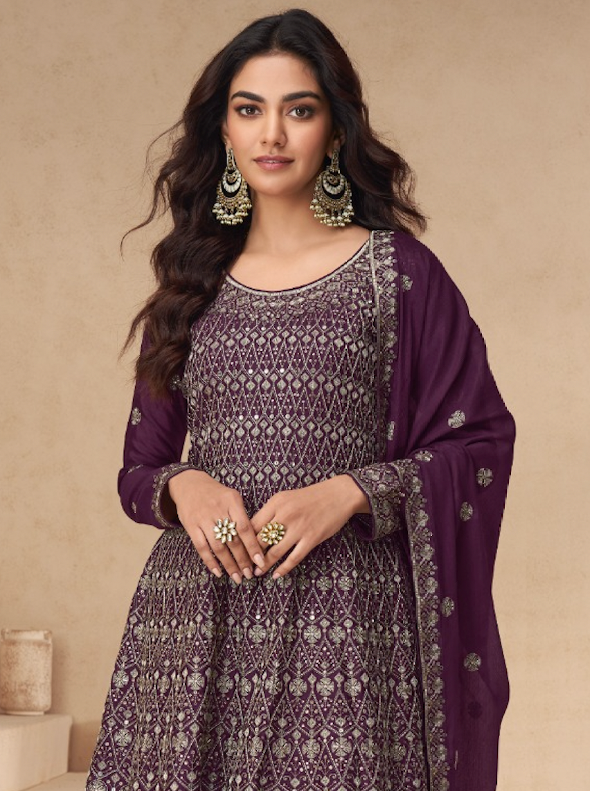 Matrut | Sapphire Bliss Plum Suit
