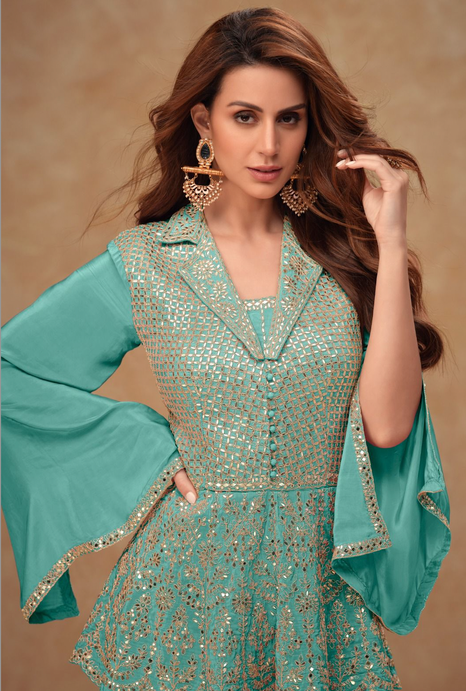 Matrut | Belle Blue Palazzo Set