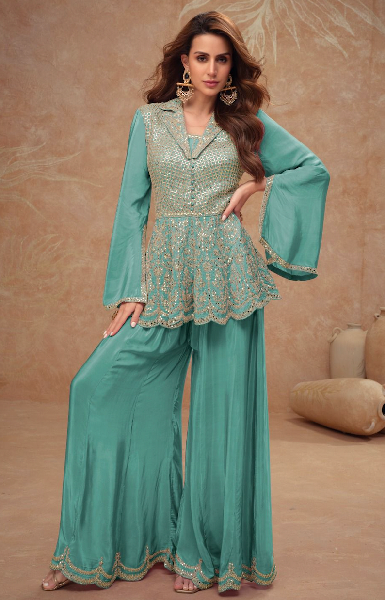 Matrut | Belle Blue Palazzo Set
