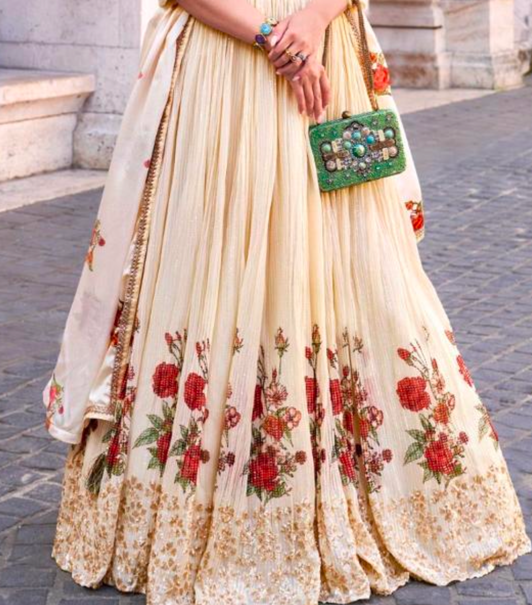 Matrut | Sakhiyaa Cream Lehenga Set