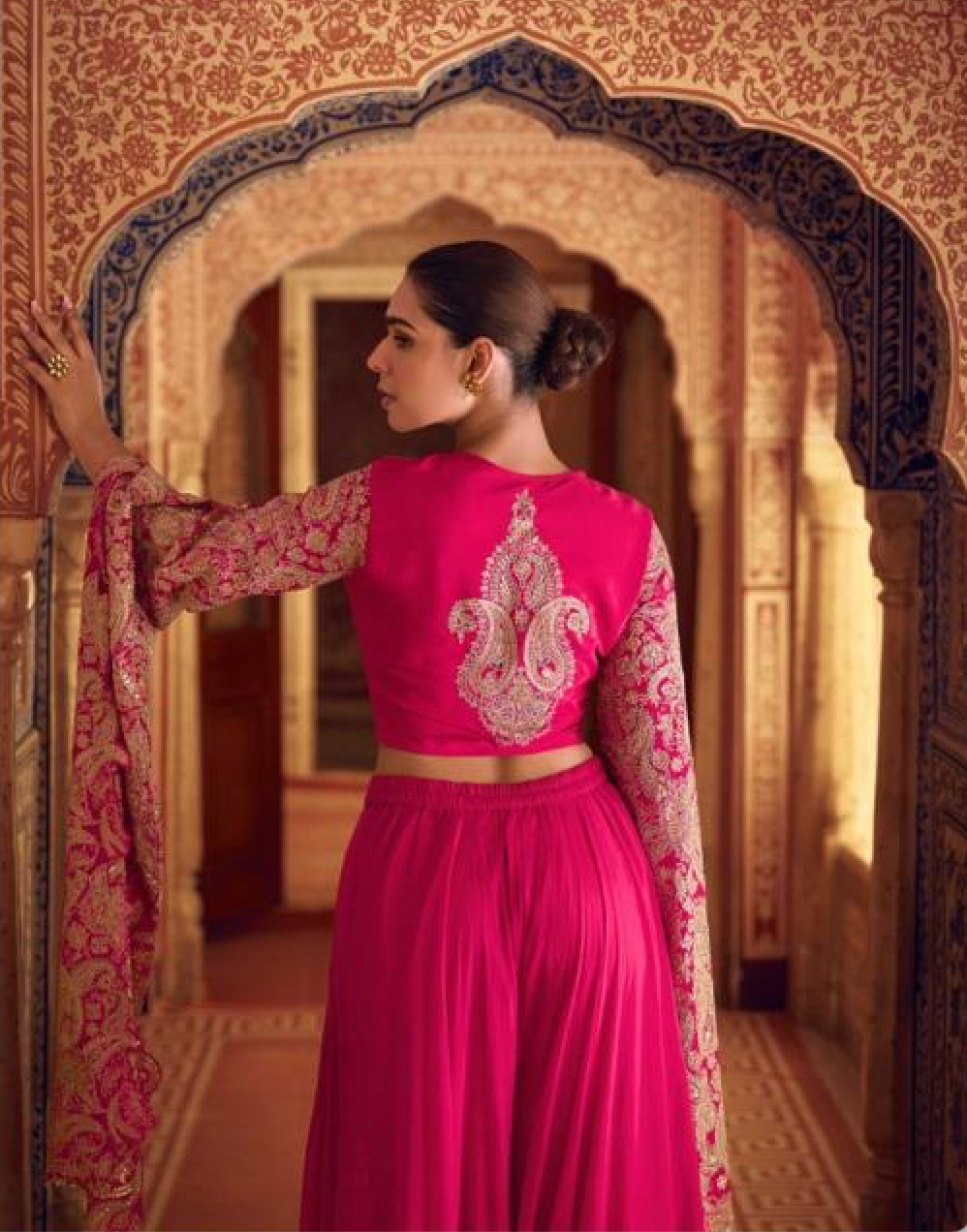 Matrut | Jewel of the East Pink Palazzo Set
