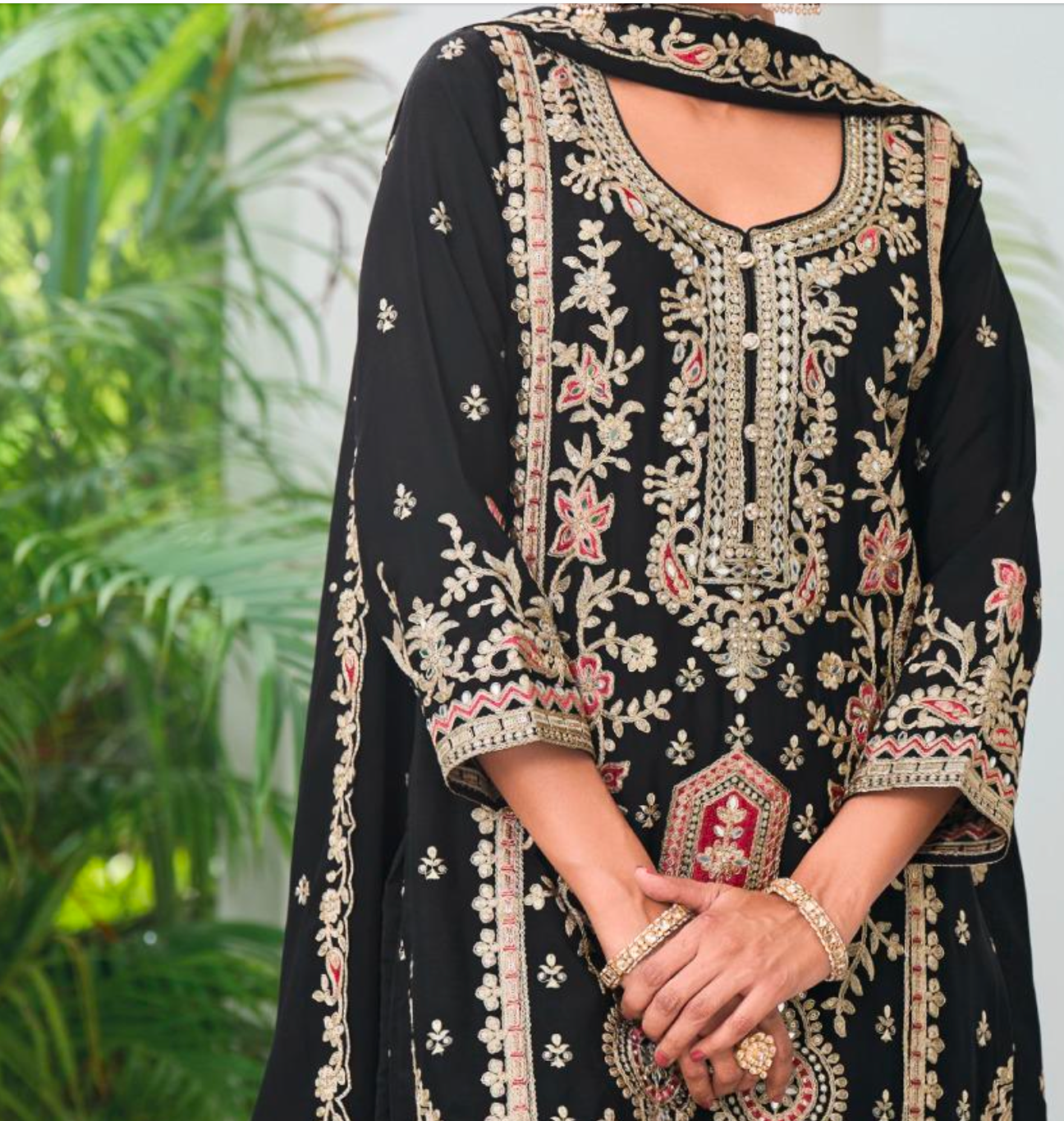 Matrut | Luminious Shadow Black Straight Suit
