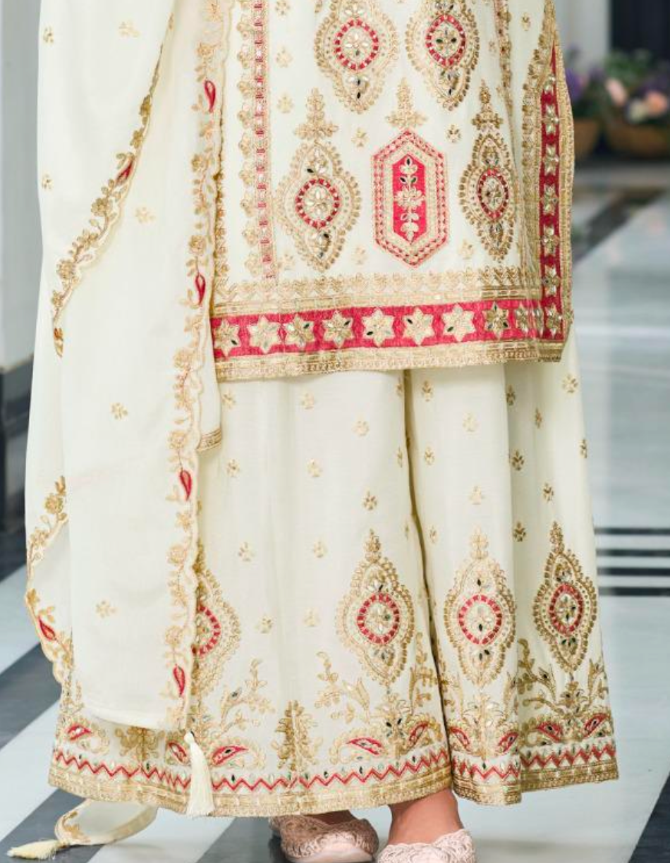Matrut | Luminious Shadow White Straight Suit