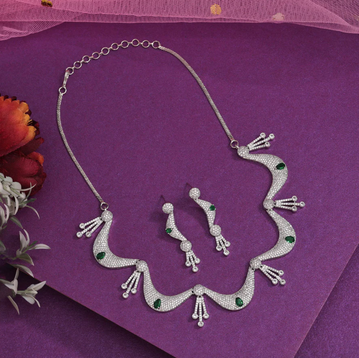 Matrut | Indo-western Necklace Set - IN341