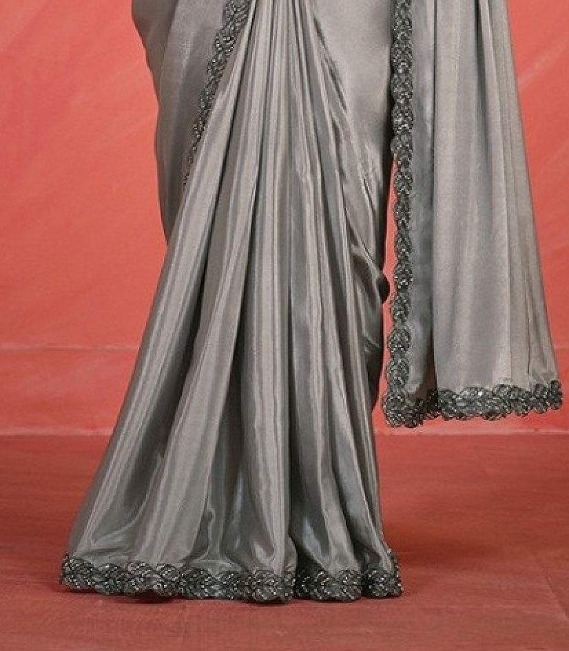 Matrut | 1 min Saree Grey Fab