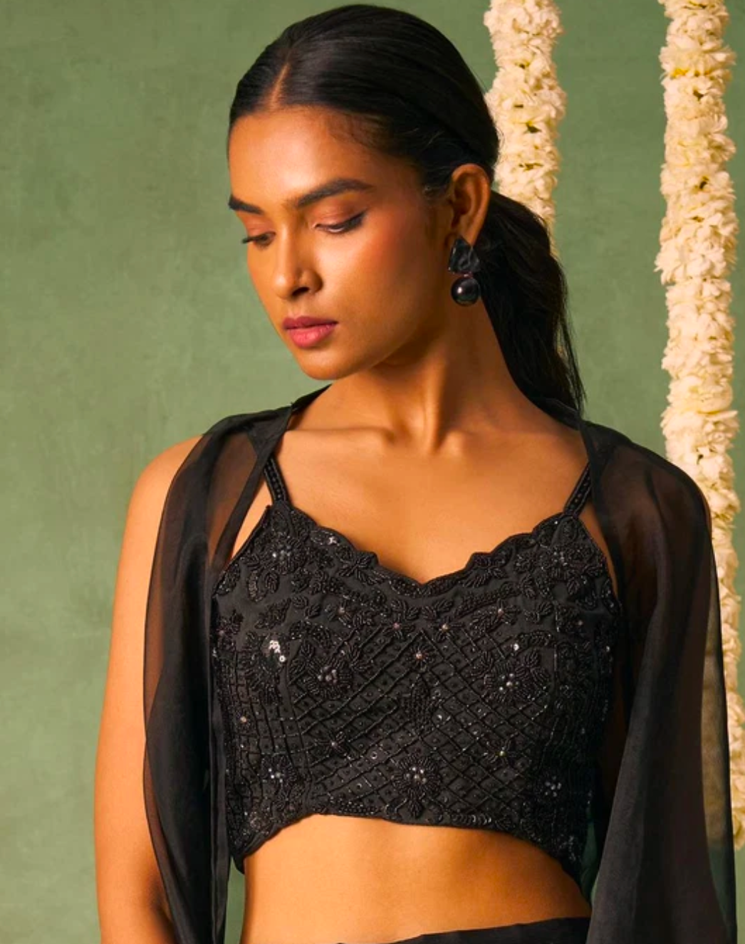 Matrut | Noble Empress Black Palazzo Set