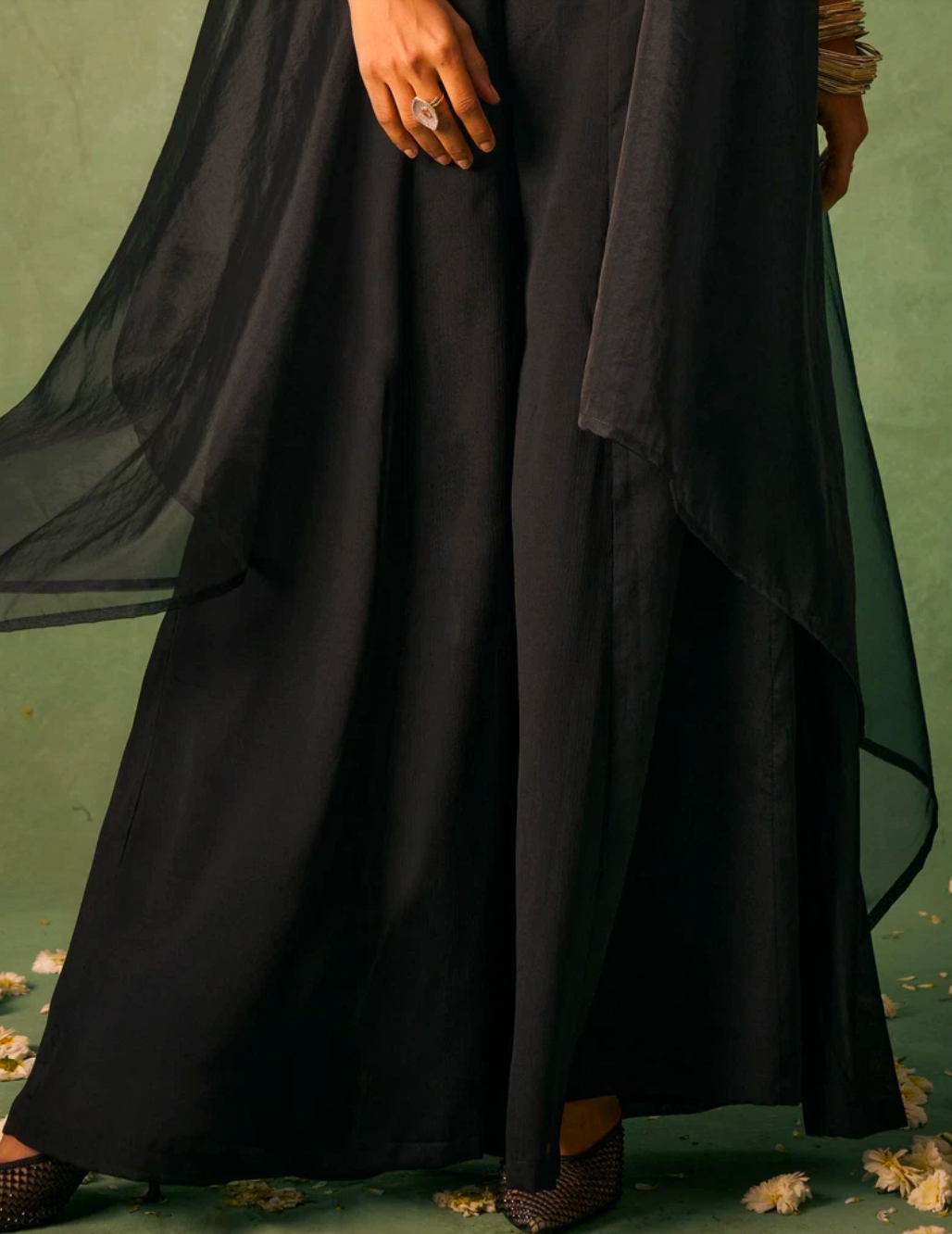 Matrut | Noble Empress Black Palazzo Set