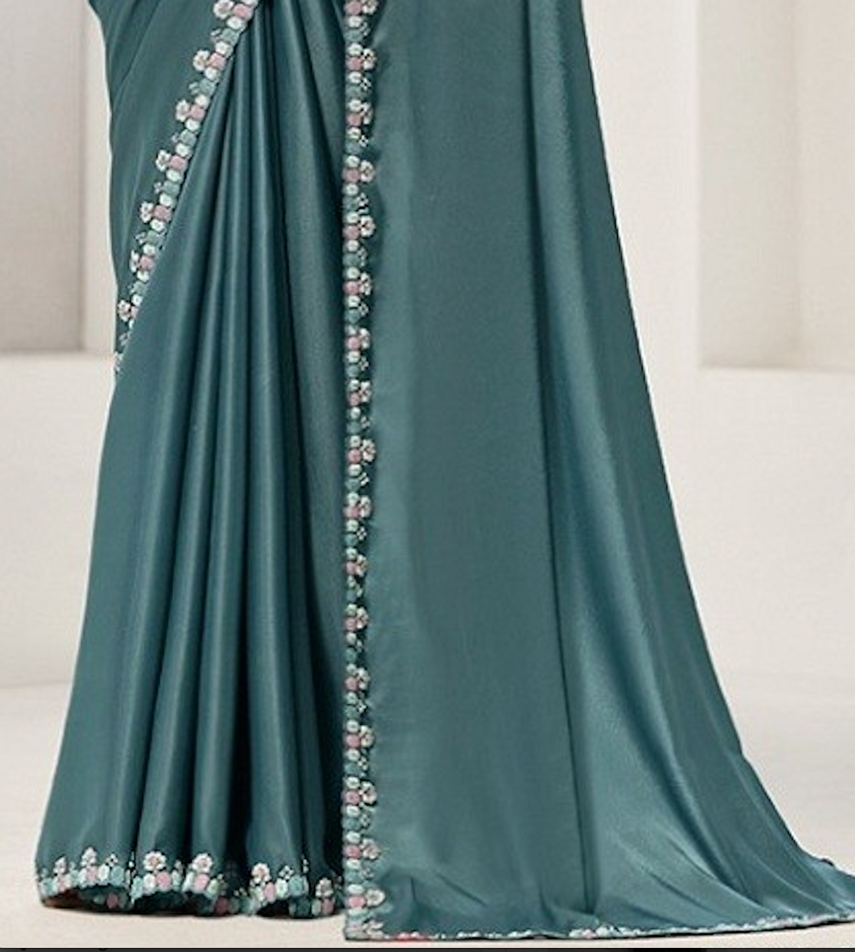 Matrut | Sonjiya Teal Blue Saree