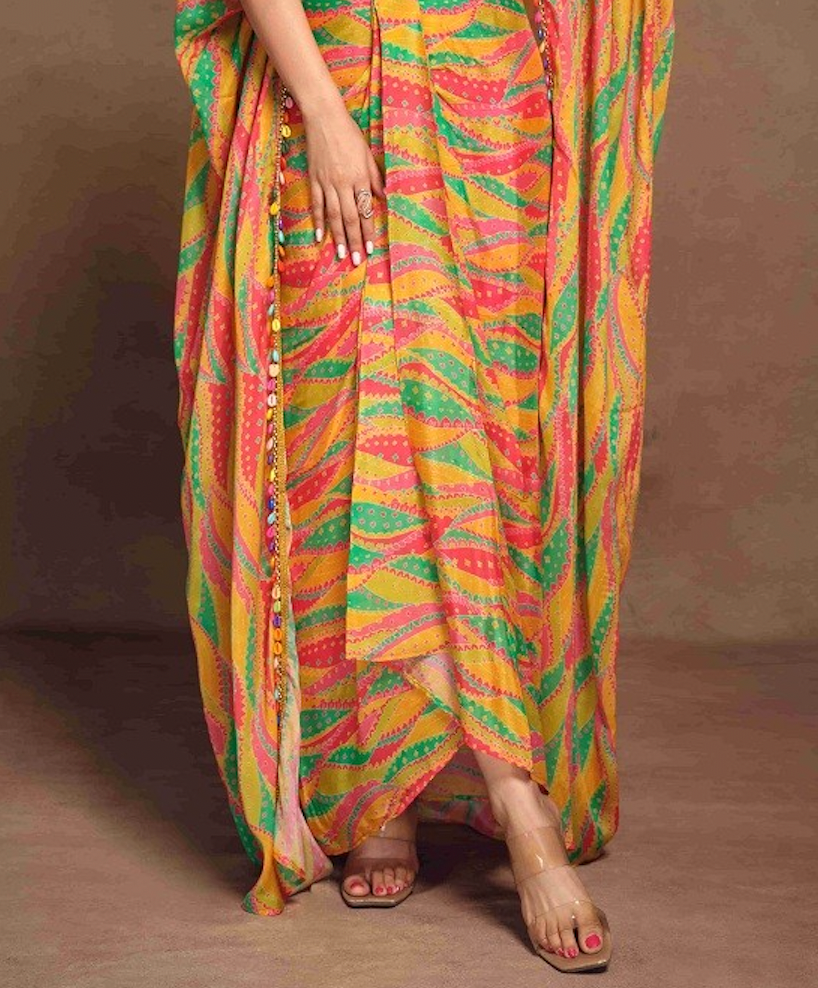 Matrut | Mehak Yellow Multicolor Trio Set